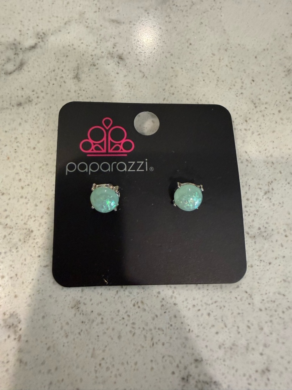 paparazzi Mint Green Opal Stud Earrings